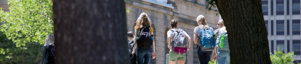 Students walking on bascom hill