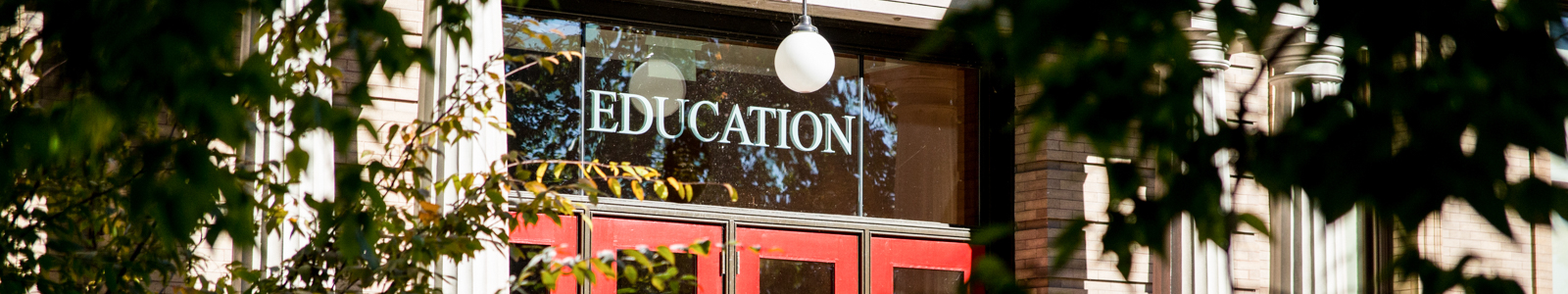 front of the education building